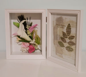 8"x6" Photo Frame with Preserved Roses