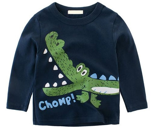 Boy Dark Blue Crocodile T-shirt
