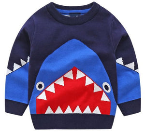 Boy Blue Giant Shark Sweater