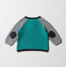Load image into Gallery viewer, Boy Turquoise Sweater with Front Closure