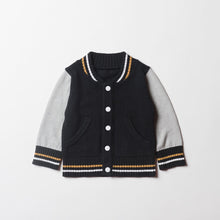 Load image into Gallery viewer, Boy Black Jacket with Gray Sleeves