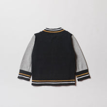 Load image into Gallery viewer, Boy Black Jacket with Gray Sleeves