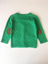 Load image into Gallery viewer, Boy Green Cardigan with Checker Pattern