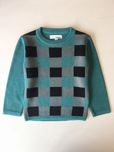 Load image into Gallery viewer, Boy Turquoise Checkered Sweater