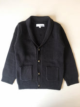 Load image into Gallery viewer, Boy Dark Blue / Sand Knit Cardigan