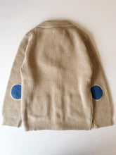 Load image into Gallery viewer, Boy Dark Blue / Sand Knit Cardigan