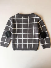 Load image into Gallery viewer, Boy Gray Grid Sweater