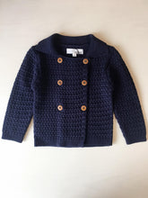 Load image into Gallery viewer, Girl Rose / Dark Blue Cardigan