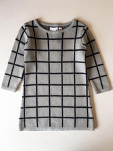 Load image into Gallery viewer, Girl Gray Grid Dress