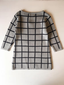 Girl Gray Grid Dress